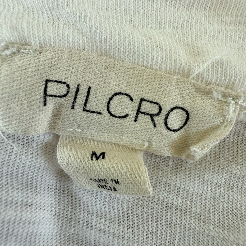Anthropologie Pilcro White Lace Boxy Top Women M Boho Cottagecore Cotton $98 - Picture 4 of 10